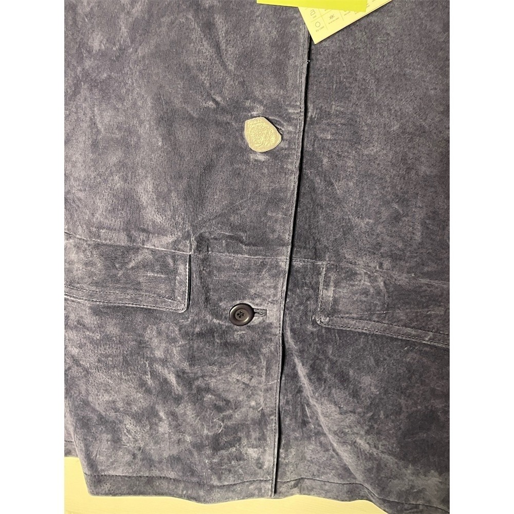 Jessica Holbrook Blazer Jacket Womens Small Blue Button Front Lined - Picture 5 of 7